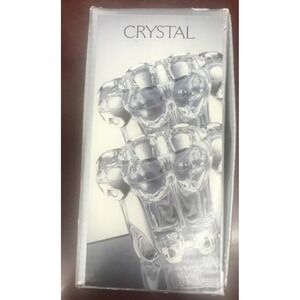 Alco‎ Crystal Candle Holder Set - Holds Votive / Tapered Set of 2